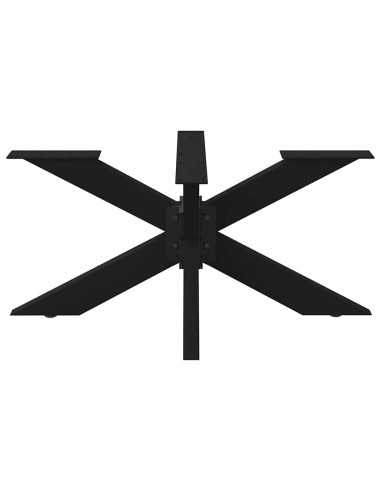 Gambe Tavolino da Caffè Forma di Ragno Nero Acciaio