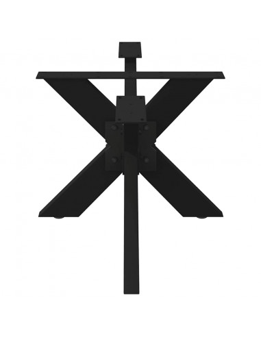 Gambe Tavolino da Caffè Forma di Ragno Nero Acciaio