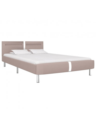 Giroletto con LED senza Materasso Cappuccino 135x190 cm