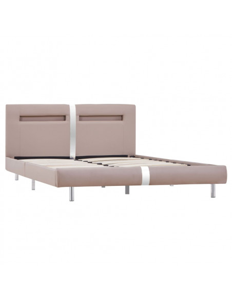 Giroletto con LED senza Materasso Cappuccino 135x190 cm