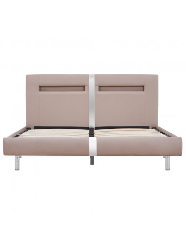 Giroletto con LED senza Materasso Cappuccino 135x190 cm