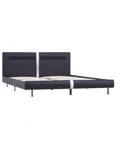 Giroletto con LED senza Materasso Nero 150x200 cm