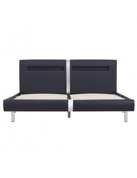 Giroletto con LED senza Materasso Nero 150x200 cm