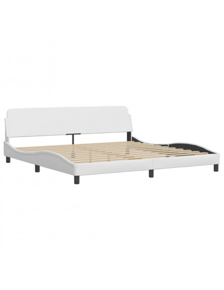 Giroletto con Luci LED Bianco 200x200 cm in Similpelle