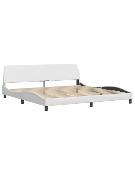 Giroletto con Luci LED Bianco 200x200 cm in Similpelle