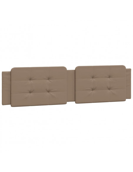 Giroletto con Luci LED Cappuccino 200x200 cm in Similpelle