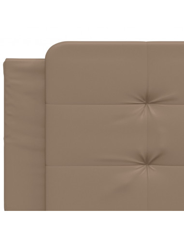 Giroletto con Luci LED Cappuccino 200x200 cm in Similpelle