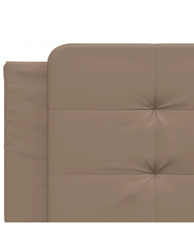 Giroletto con Testiera Cappuccino 200x200 cm in Similpelle