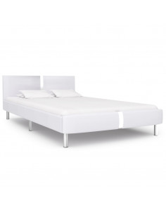 Giroletto senza Materasso Bianco in Similpelle 135x190 cm