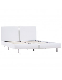 Giroletto senza Materasso Bianco in Similpelle 135x190 cm 2