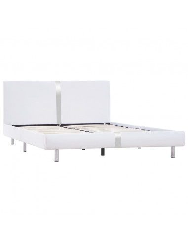 Giroletto senza Materasso Bianco in Similpelle 135x190 cm