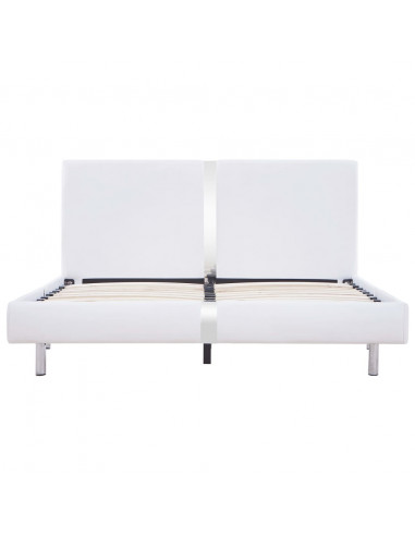 Giroletto senza Materasso Bianco in Similpelle 135x190 cm