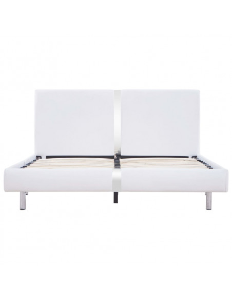 Giroletto senza Materasso Bianco in Similpelle 135x190 cm