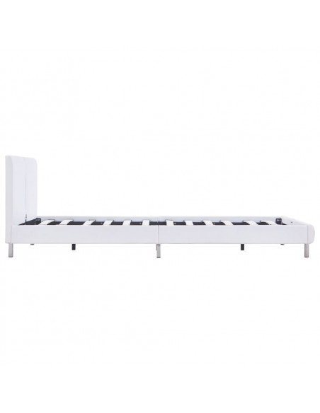 Giroletto senza Materasso Bianco in Similpelle 135x190 cm