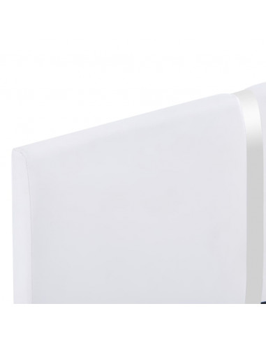 Giroletto senza Materasso Bianco in Similpelle 135x190 cm
