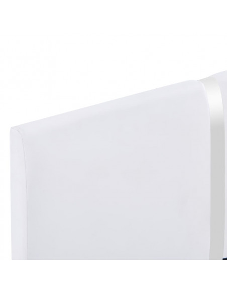 Giroletto senza Materasso Bianco in Similpelle 135x190 cm