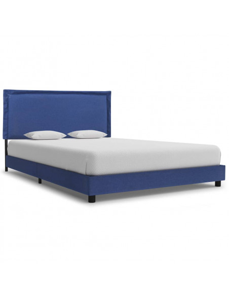 Giroletto senza Materasso Blu 135x190 cm in Tessuto