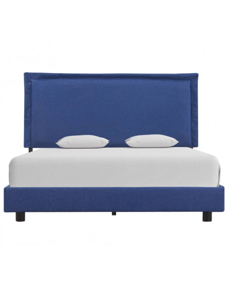 Giroletto senza Materasso Blu 135x190 cm in Tessuto