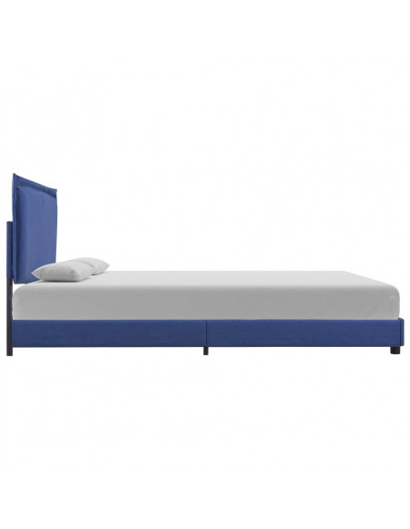Giroletto senza Materasso Blu 135x190 cm in Tessuto