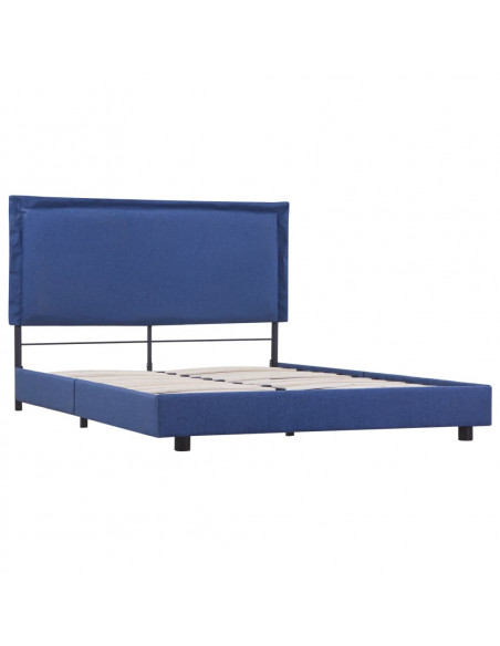 Giroletto senza Materasso Blu 135x190 cm in Tessuto
