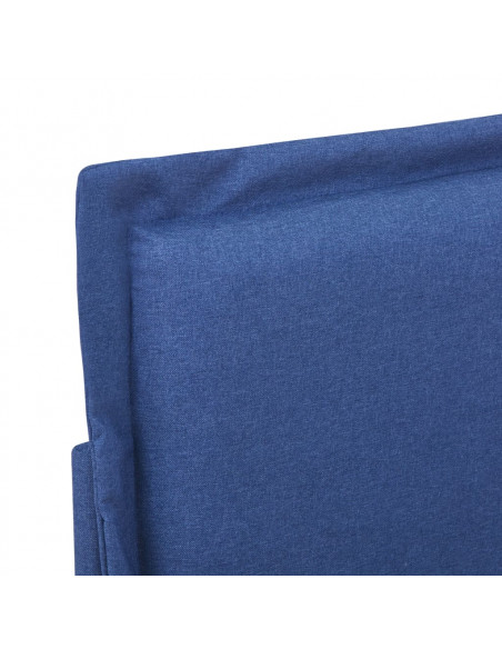 Giroletto senza Materasso Blu 135x190 cm in Tessuto