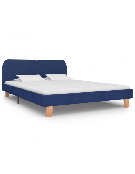 Giroletto senza Materasso Blu 150x200 cm in Tessuto