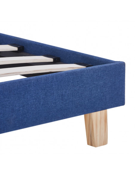 Giroletto senza Materasso Blu 150x200 cm in Tessuto