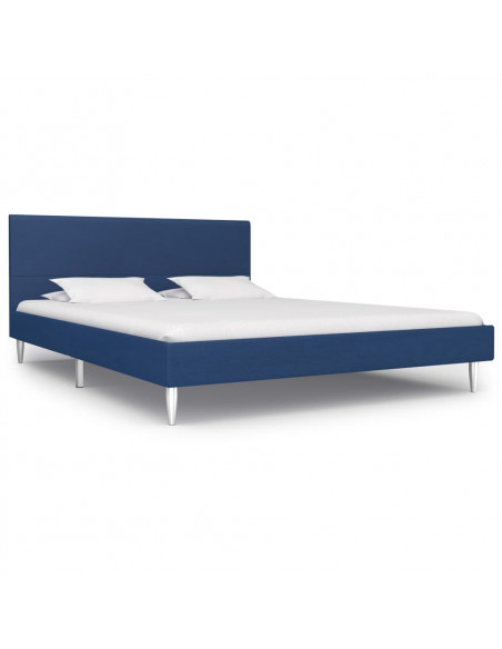 Giroletto senza Materasso Blu 150x200 cm in Tessuto