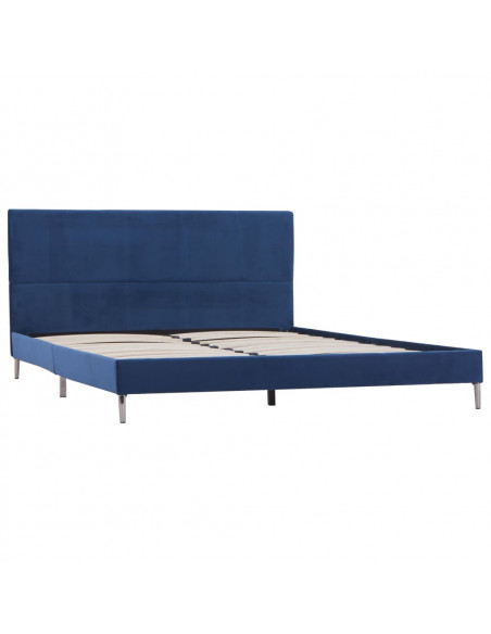 Giroletto senza Materasso Blu 150x200 cm in Tessuto