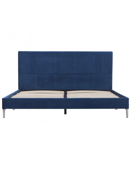 Giroletto senza Materasso Blu 150x200 cm in Tessuto