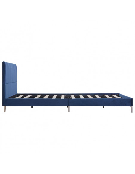 Giroletto senza Materasso Blu 150x200 cm in Tessuto
