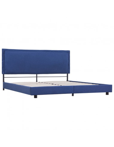 Giroletto senza Materasso Blu 150x200 cm in Tessuto