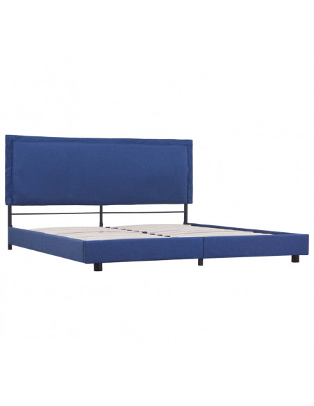 Giroletto senza Materasso Blu 150x200 cm in Tessuto