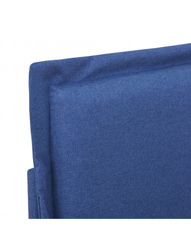 Giroletto senza Materasso Blu 150x200 cm in Tessuto