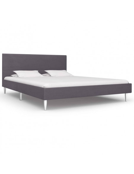 Giroletto senza Materasso Grigio 135x190 cm in Tessuto