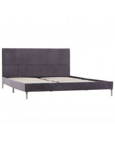 Giroletto senza Materasso Grigio 135x190 cm in Tessuto 2