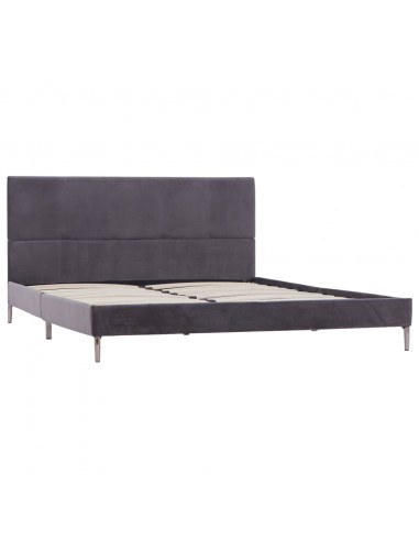 Giroletto senza Materasso Grigio 135x190 cm in Tessuto