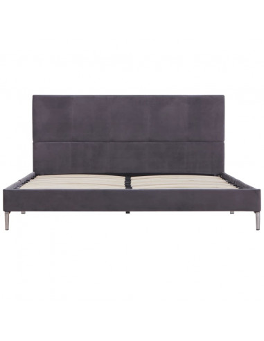 Giroletto senza Materasso Grigio 135x190 cm in Tessuto