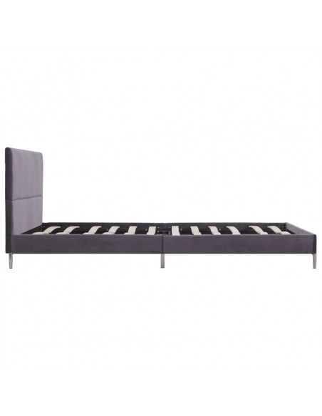 Giroletto senza Materasso Grigio 135x190 cm in Tessuto