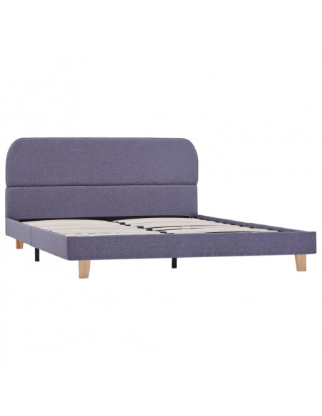 Giroletto senza Materasso Grigio Chiaro 135x190 cm in Tessuto