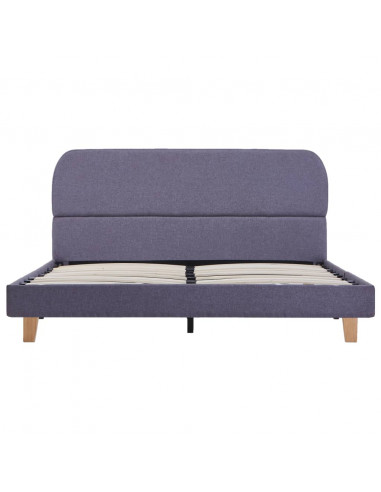 Giroletto senza Materasso Grigio Chiaro 135x190 cm in Tessuto