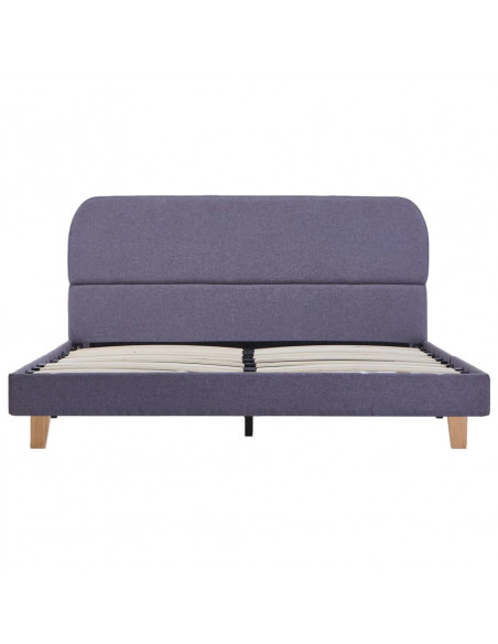 Giroletto senza Materasso Grigio Chiaro 135x190 cm in Tessuto