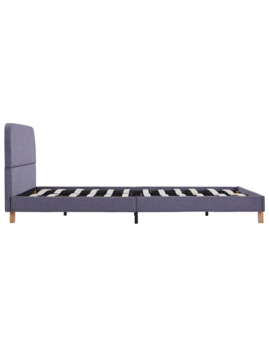 Giroletto senza Materasso Grigio Chiaro 135x190 cm in Tessuto