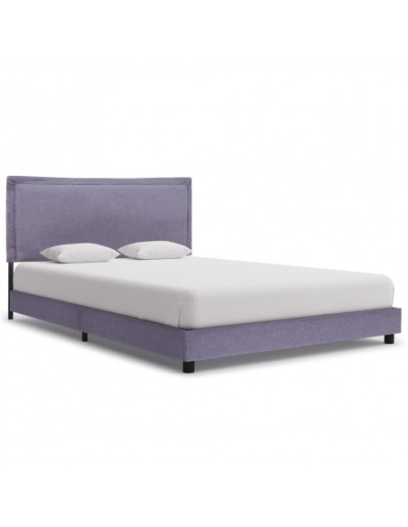 Giroletto senza Materasso Grigio Chiaro 135x190 cm in Tessuto