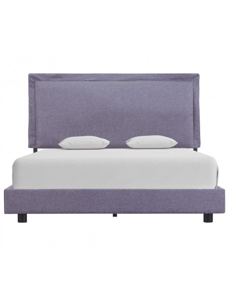 Giroletto senza Materasso Grigio Chiaro 135x190 cm in Tessuto