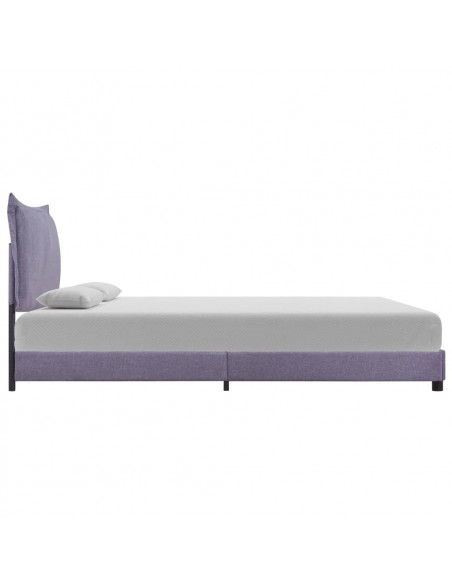 Giroletto senza Materasso Grigio Chiaro 135x190 cm in Tessuto