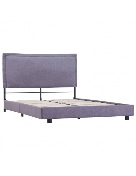 Giroletto senza Materasso Grigio Chiaro 135x190 cm in Tessuto