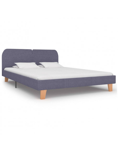 Giroletto senza Materasso Grigio Chiaro 150x200 cm in Tessuto