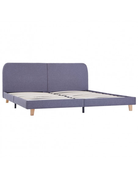Giroletto senza Materasso Grigio Chiaro 150x200 cm in Tessuto