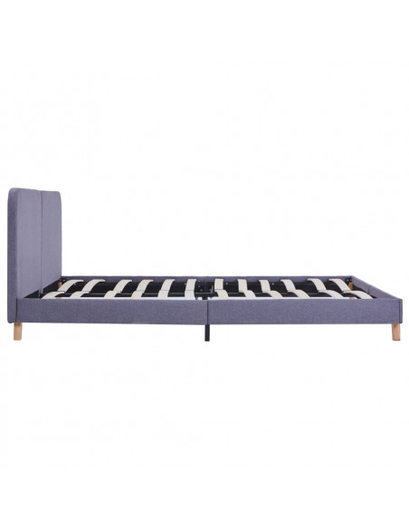 Giroletto senza Materasso Grigio Chiaro 150x200 cm in Tessuto